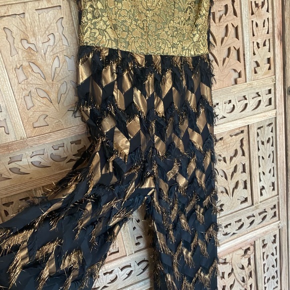 Dolce & Gabbana jumpsuit. Gold and Brown and amazing…side pockets, comfortable - Picture 3 of 10